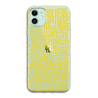 Majorelle Blue Print: iPhone 11 Transparant Hoesje