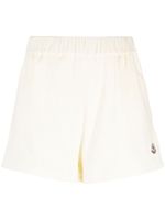 Moncler short en velours à patch logo - Tons neutres - thumbnail