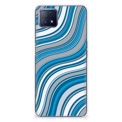 OPPO A53 5G | OPPO A73 5G | TPU bumper | Waves Blue