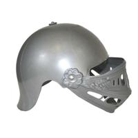Ridder verkleed helm met vizier - grijs - plastic - voor kinderen Ridder verkleed helm met vizier - grijs - plastic - voor kinderen