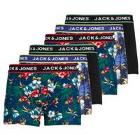 Jack & Jones Boxershorts JACFLOWER Trunks 6-pack Zwart / Navy-XXL - thumbnail