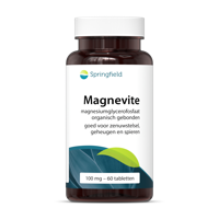 Springfield Magnevite Magnesium Glycerofosfaat 100mg Tabletten 60st Springfield Magnevite Magnesium Glycerofosfaat 100mg Tabletten 60st