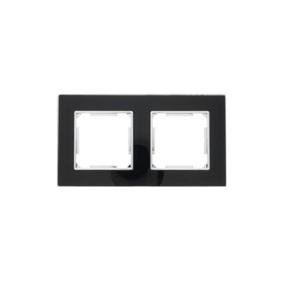 Tweevoudig afdekraam Nero Deluxe Glas zwart