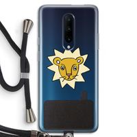 Kleine leeuw: OnePlus 7 Pro Transparant Hoesje met koord