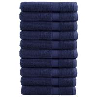 VidaXL Saunadoeken solund 10 st 600 g/m² 80x200 cm marineblauw