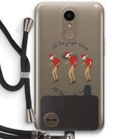 Jingle Ladies: LG K10 (2017) Transparant Hoesje met koord