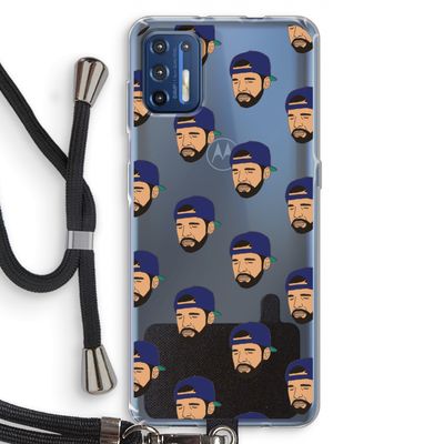 Drake Away: Motorola Moto G9 Plus Transparant Hoesje met koord