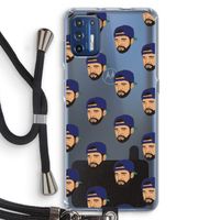 Drake Away: Motorola Moto G9 Plus Transparant Hoesje met koord