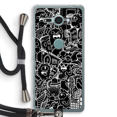 Vexx Black City : Sony Xperia XZ2 Compact Transparant Hoesje met koord