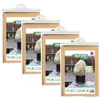 Plantenhoes met trekkoord - 8x stuks - H150 x D75 cm - beige - anti-vorst planten beschermhoes