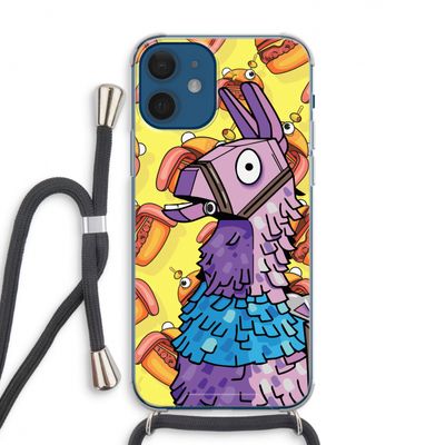 Loot Burger: iPhone 12 Transparant Hoesje met koord