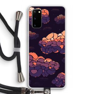 Patroon Wolken: Samsung Galaxy S20 Transparant Hoesje met koord
