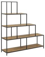 Boekenkast Bronx MDF Naturel 135x150cm - Giga Living