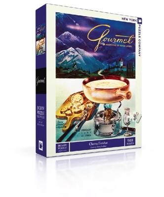 New York Puzzle Company Puzzel Kaasfondue - 500 stukjes