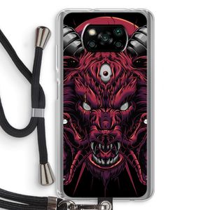 Hell Hound and Serpents: Xiaomi Poco X3 NFC Transparant Hoesje met koord