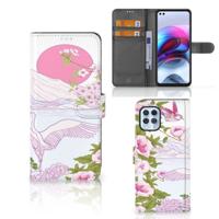 Motorola Moto G100 | Telefoonhoesje | Met pasjeshouder | Bird Standing