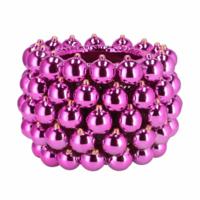 Daan Kromhout Bloempot christmasball fuchsia 15 cm | 2 stuks