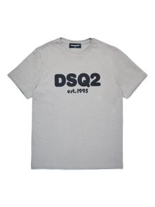 DSQUARED2 KIDS t-shirt en coton à logo imprimé - Gris