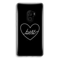 Best heart black: Xiaomi Mi Mix 2 Transparant Hoesje