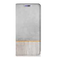 Samsung Galaxy A22 4G | M22 Book Wallet Case Wood Concrete - thumbnail