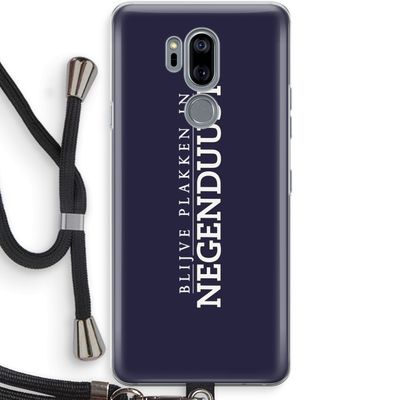 Blijve plakken in Negenduust: LG G7 Thinq Transparant Hoesje met koord