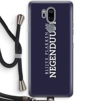 Blijve plakken in Negenduust: LG G7 Thinq Transparant Hoesje met koord