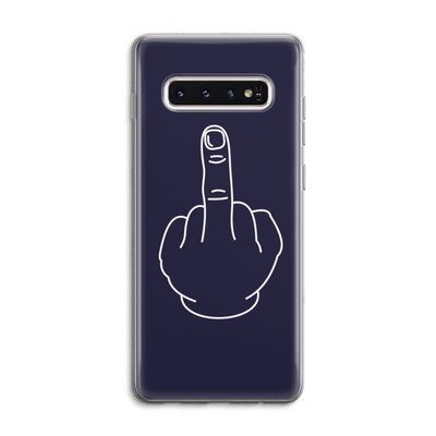 F**k U: Samsung Galaxy S10 4G Transparant Hoesje