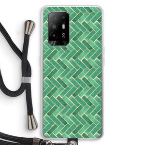 Moroccan tiles 2: Oppo A95 5G Transparant Hoesje met koord