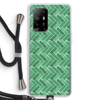 Moroccan tiles 2: Oppo A95 5G Transparant Hoesje met koord