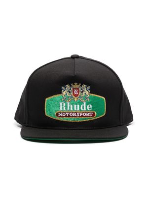 RHUDE casquette Racing Crest - Noir