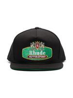 RHUDE casquette Racing Crest - Noir - thumbnail