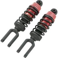 Reely 1:6 Hydraulische schokdempers aluminium Rood Met veren Zwart 12.5 cm 2 stuk(s)