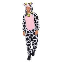 Koe Onesie Met Capuchon Plush Volwassenen Koe Onesie Met Capuchon Plush Volwassenen