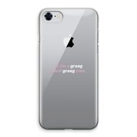 uzelf graag zien: iPhone 8 Transparant Hoesje