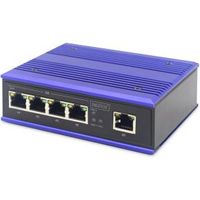 ASSMANN Electronic DN-651118 netwerk-switch Gigabit Ethernet (10/100/1000) Zwart, Blauw - thumbnail