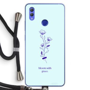 Bloom with grace: Honor Note 10 Transparant Hoesje met koord