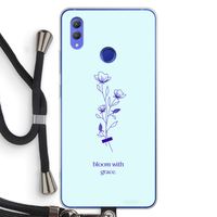 Bloom with grace: Honor Note 10 Transparant Hoesje met koord