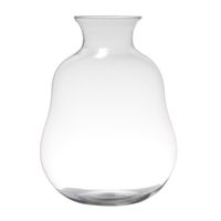 Transparante home-basics vaas/vazen van glas 40 x 29 cm   -