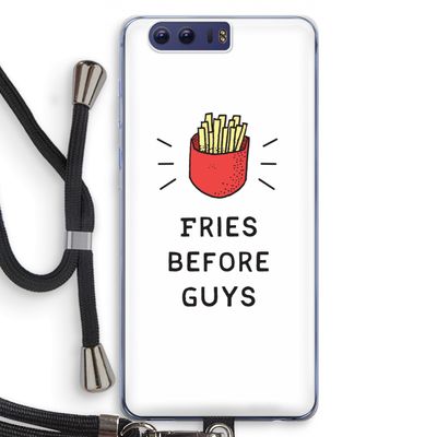 Fries before guys: Honor 9 Transparant Hoesje met koord