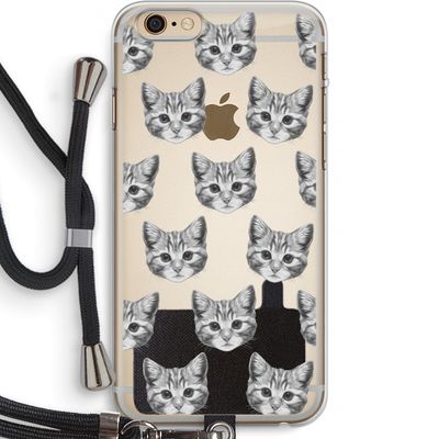 Kitten: iPhone 6 PLUS / 6S PLUS Transparant Hoesje met koord