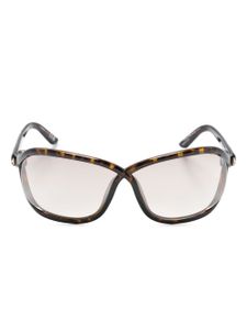 TOM FORD Eyewear lunettes de soleil Bettina à monture papillon - Marron