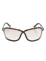 TOM FORD Eyewear lunettes de soleil Bettina à monture papillon - Marron - thumbnail