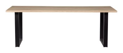 WOOOD Boomstam Eettafel 'Tablo' met U-poot, 200 x 90cm