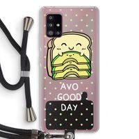 Avo Good Day: Samsung Galaxy A51 5G Transparant Hoesje met koord