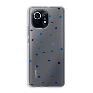Blauwe stippen: Xiaomi Mi 11 Transparant Hoesje