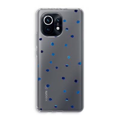 Blauwe stippen: Xiaomi Mi 11 Transparant Hoesje
