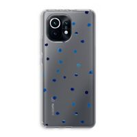 Blauwe stippen: Xiaomi Mi 11 Transparant Hoesje