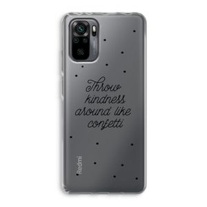 Confetti: Xiaomi Redmi Note 10 Pro Transparant Hoesje