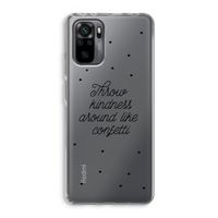 Confetti: Xiaomi Redmi Note 10 Pro Transparant Hoesje