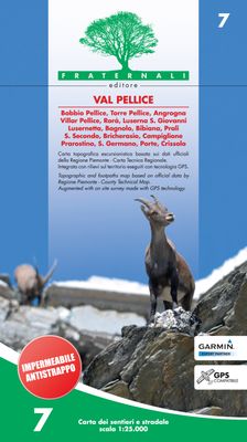 Wandelkaart 7 Val Pellice | Fraternali Editore Wandelkaart 7 Val Pellice | Fraternali Editore
